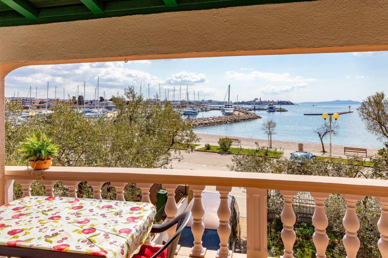 Mare-More Studio W Balcony And Beach Front And View Zadar Exteriör bild